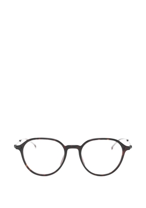 BOSS tortoiseshell-effect round-frame glasses - Brown