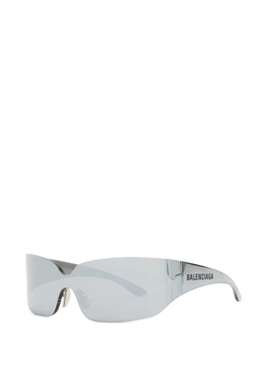 Balenciaga mirrored geometric-frame sunglasses - Silver
