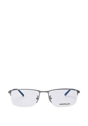 Montblanc rectangle-frame half-rim glasses - Grey