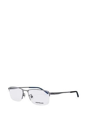 Montblanc rectangle-frame half-rim glasses - Grey