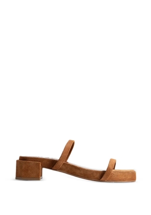 BY FAR Tanya suede sandals - Brown