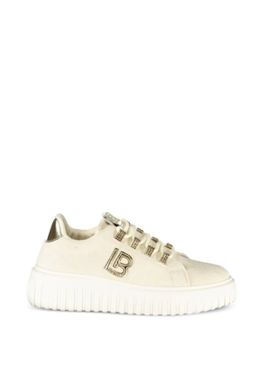 Laura Biagiotti logo-detail platform sneakers - Neutrals