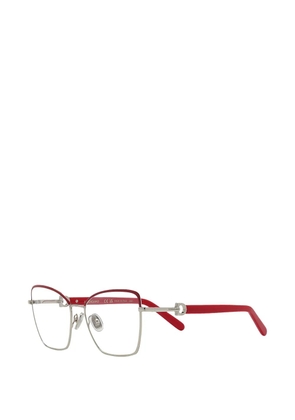 Ferragamo Eyewear butterfly full-rim glasses - Silver