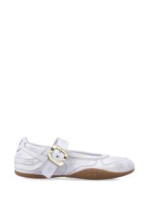 Miu Miu Gymnasium ballet falts - White