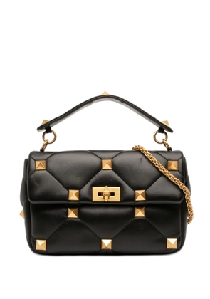 Valentino Garavani Pre-Owned 2021-2026 Large Nappa Roman Stud satchel - Black