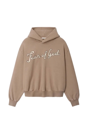 Fear Of God logo-print hoodie - Neutrals
