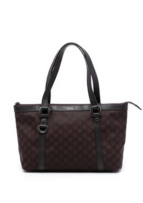 Gucci Pre-Owned 2016-2026 GG Nylon Abbey D Ring tote bag - Brown