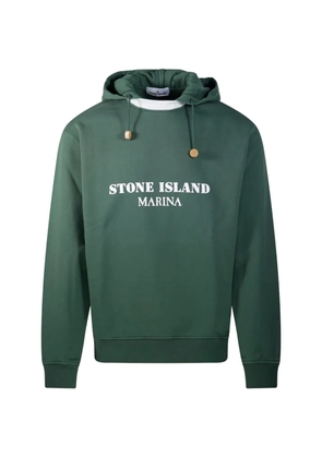 Stone Island Marina logo-print hoodie - Green