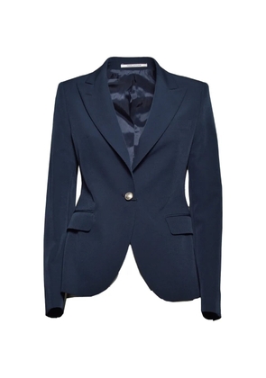 Tagliatore peak-lapel single-button blazer - Blue