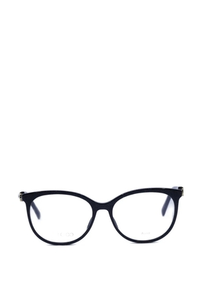 Jimmy Choo glitter-effect square-frame glasses - Black