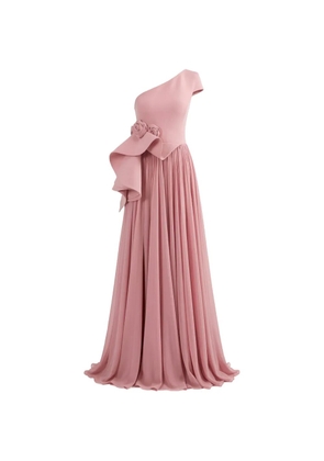 Gattinolli by Marwan one-shoulder gown dress - Pink