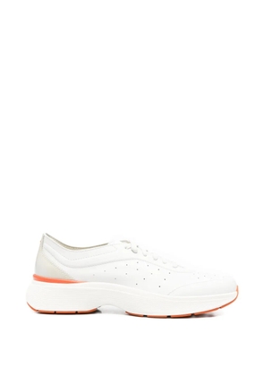 Santoni Easy Bounce perforated panelled sneakers - White