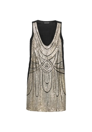 Alberta Ferretti sequin-embellished mini dress - Black