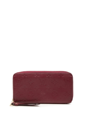 Louis Vuitton Pre-Owned 2015 Monogram Empreinte Zippy Wallet long wallets - Red