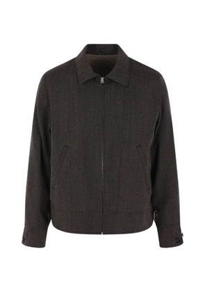 TAIGA TAKAHASHI zip-up wool jacket - Brown