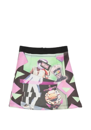 The Artistylist Popstar graphic-print skirt - Black