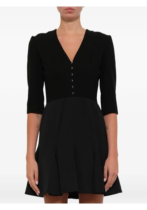Alexander McQueen godet-panel flared dress - Black