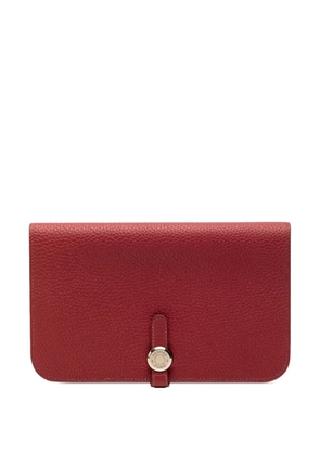Hermès Pre-Owned 2014 Togo Dogon Duo Wallet GM long wallets - Red