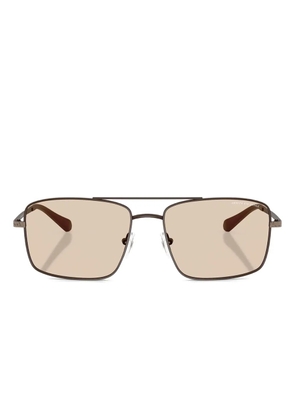 Armani Exchange rectangle-frame sunglasses - Brown