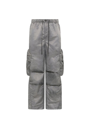 Feng Chen Wang sandwashed cargo pants - Grey