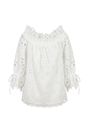 Ermanno Scervino embroidery-embellished blouse - White
