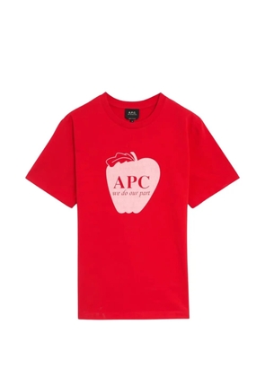 A.P.C. graphic-print T-shirt - Red