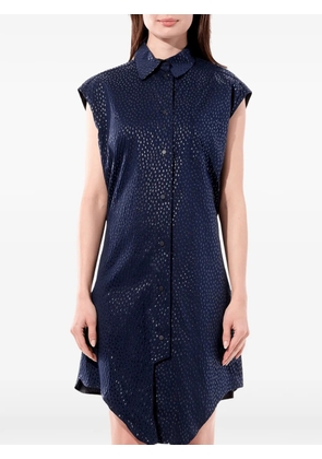 Balenciaga perforated-detail sleeveless dress - Blue