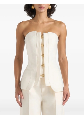 Manière De Voir Viviane clasp-detail bandeau top - Neutrals