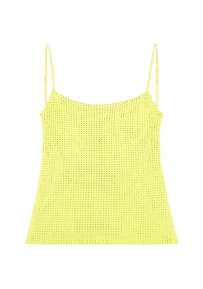 AREA crystal-embellished top - Yellow