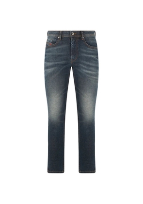 Diesel faded-effect five-pocket jeans - Blue