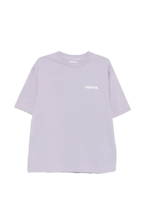GEORGE. logo-print cotton T-shirt - Purple