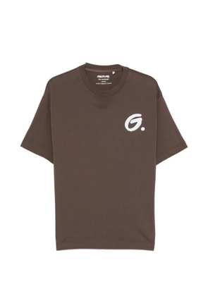 GEORGE. graphic-print T-shirt - Brown
