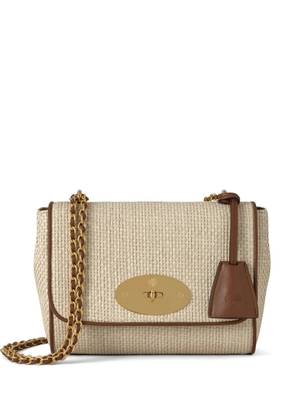 Mulberry Lily raffia shoulder bag - Neutrals