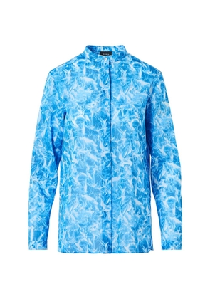 Akris Whitecaps-print blouse - Blue