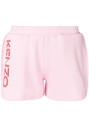 Kenzo logo print track shorts - Pink