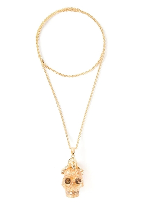 Alexander McQueen skull pendant necklace - Metallic
