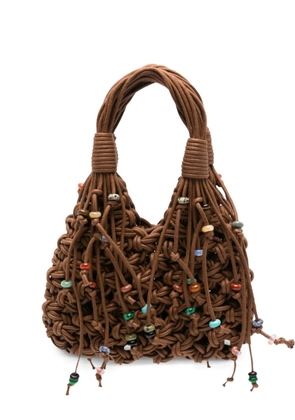 Hibourama mini Vannifique Desert Stone tote bag - Brown