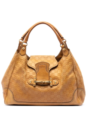 Gucci Pre-Owned 2016-2026 Guccissima New Pelham shoulder bag - Brown
