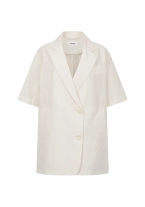TOMBOY short-sleeve oversized jacket - White