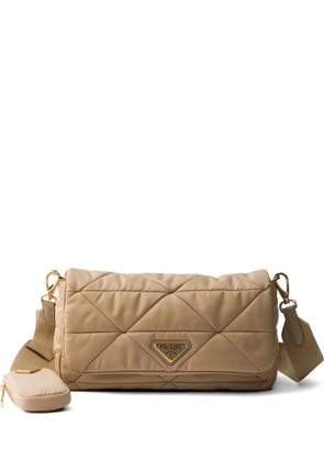 Prada padded Re-Nylon shoulder bag - Neutrals