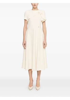 NISSA ruffled A-line dress - Neutrals