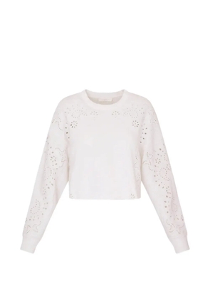 LoveShackFancy Lalo Bandana sweatshirt - White