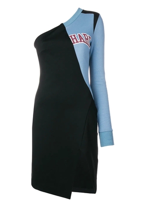 Off-White One Shoulder College dress - Black