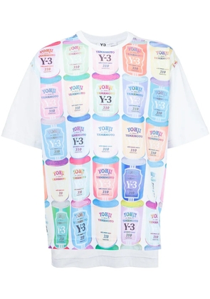 Y-3 cans print T-shirt - White
