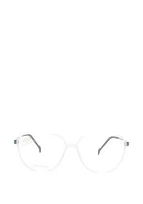 STEPPER EYEWEAR geometric-frame glasses - White