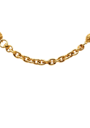 CHANEL Pre-Owned 1990-2010 CC Gold Plated Chain Link Necklace costume necklace