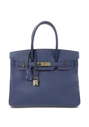 Hermès Pre-Owned 30 Birkin calfskin handbag - Blue