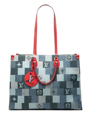 Louis Vuitton Pre-Owned 2021-2026 Monogram Denim Onthego GM satchel - Blue
