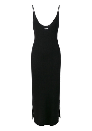 Off-White ribbed dress - Black