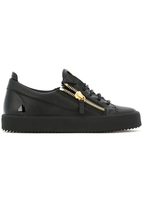 Giuseppe Zanotti side zip detail sneakers - Black